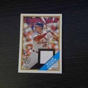 Nolan Gorman 1988 Topps baseball replica card from the 2023 Topps